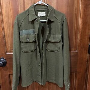 Olive Green‎ Military Style Shirt/Jacket. Size S
